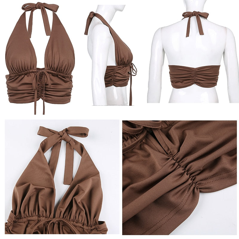 Sexy Strap Bandage Crop Top