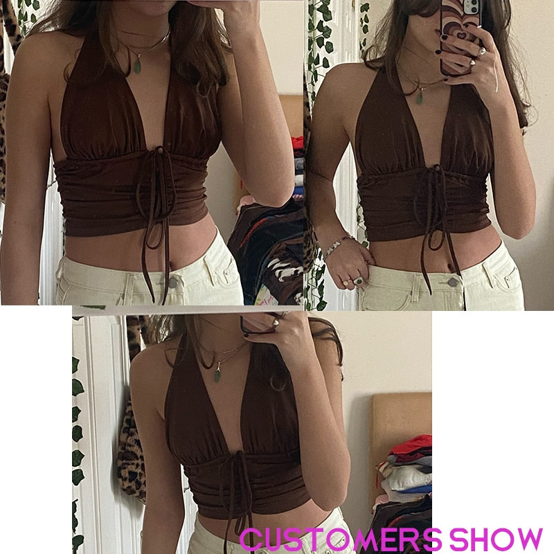 Sexy Strap Bandage Crop Top