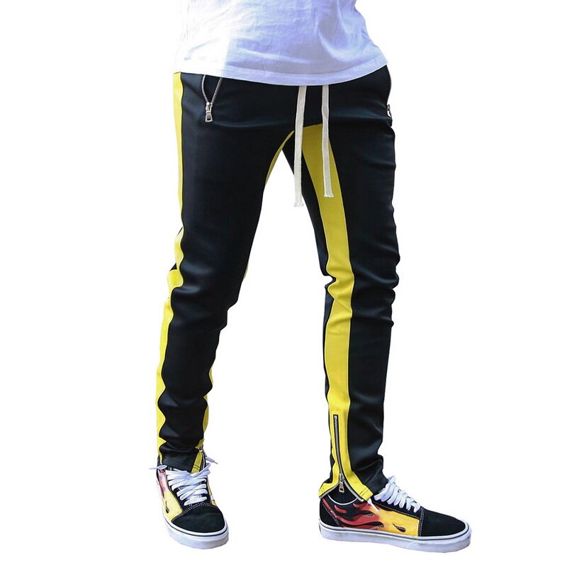White Side Strap Jogger Pants