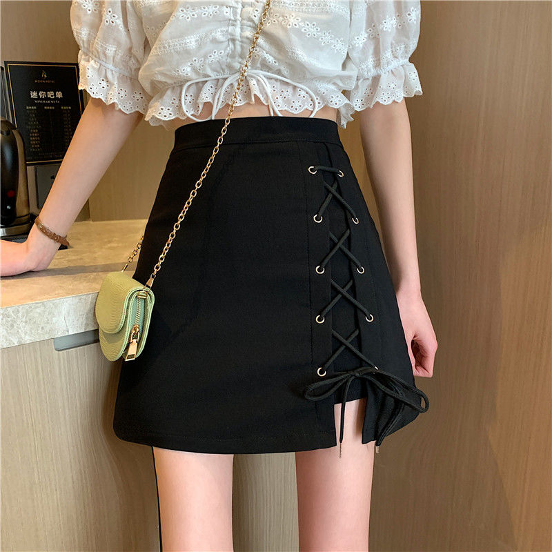 Lace Up Mini Skirt