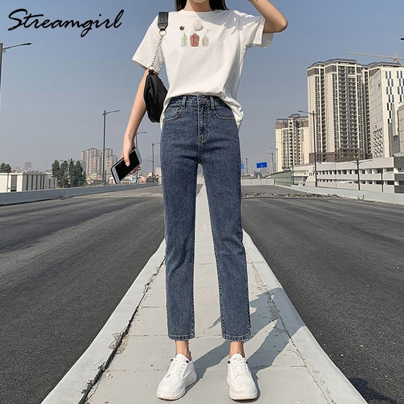 High Waist Capris Summer Jeans