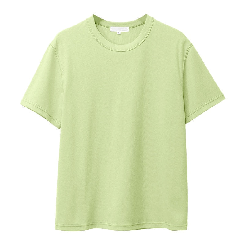 Loose and Versatile Basic Cotton T-Shirt