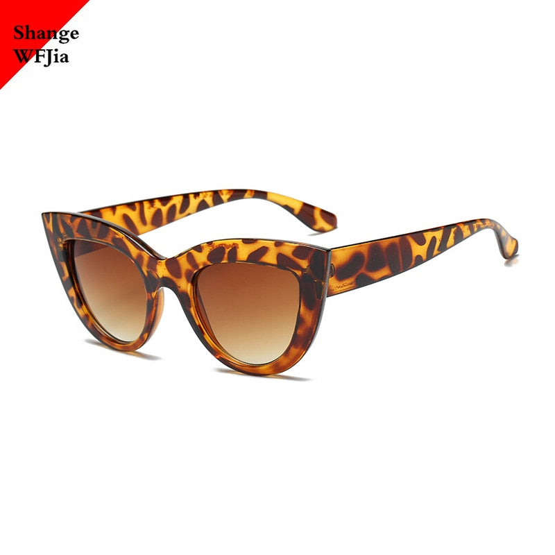 Retro Thick Frame Cat Eye Sunglasses