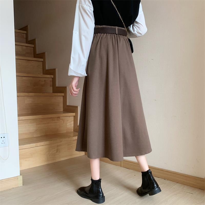 Midi Solid Skirts