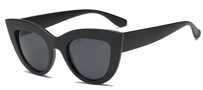 Retro Thick Frame Cat Eye Sunglasses