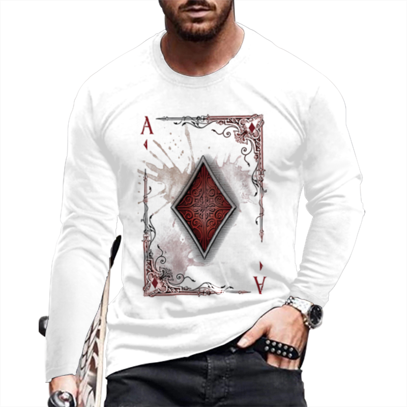 Long Sleeve Cotton Men T Shirt