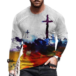 Long Sleeve Cotton Men T Shirt