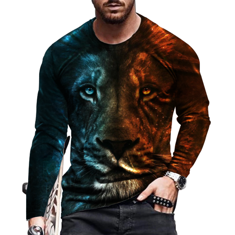 Long Sleeve Cotton Men T Shirt