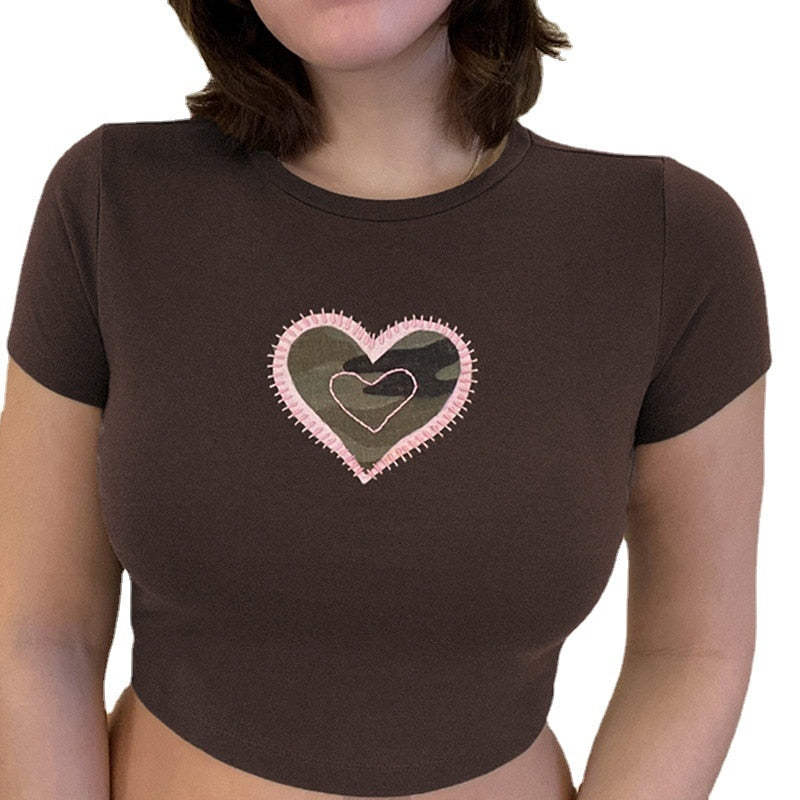 Harajuku Short Sleeve T-Shirt with Chains