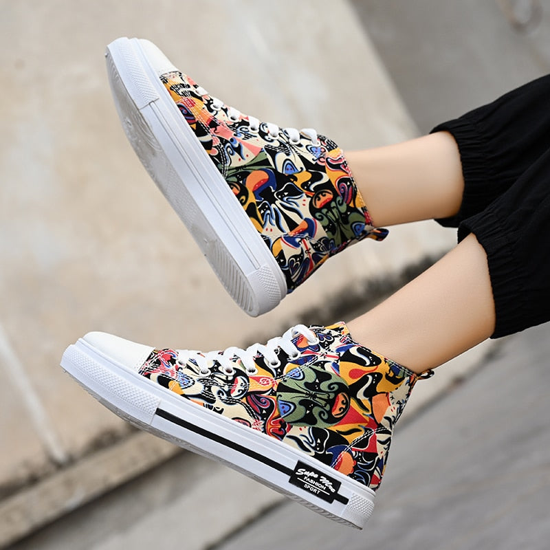 Super Cool Printed High Top Shoes
