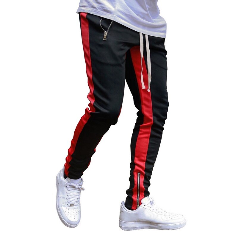 White Side Strap Jogger Pants