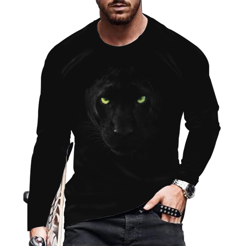 Long Sleeve Cotton Men T Shirt