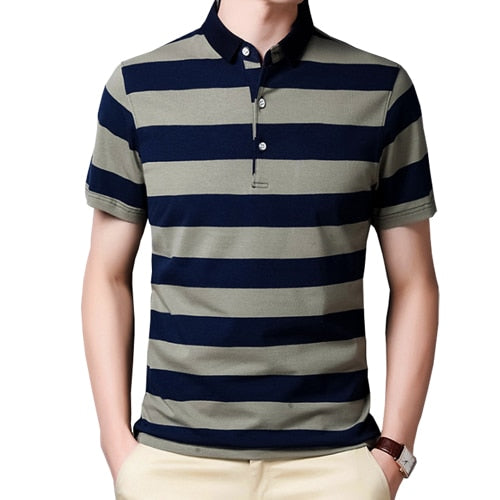 Striped Cotton Polo