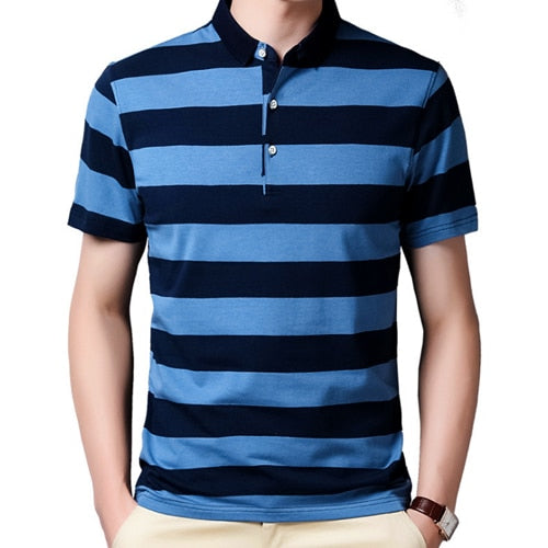 Striped Cotton Polo