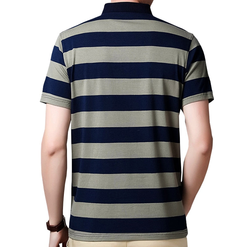 Striped Cotton Polo