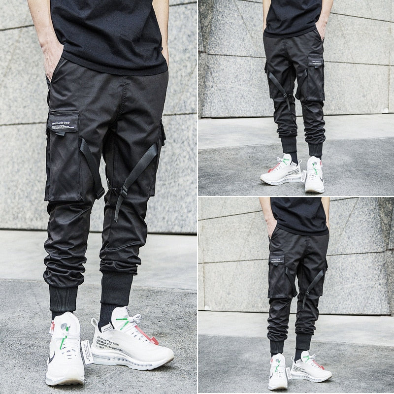 Multi-pocket Harem Hip Pop Pants