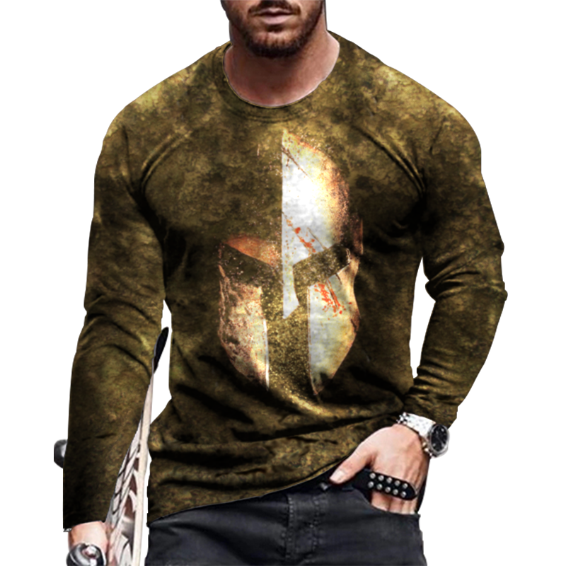 Long Sleeve Cotton Men T Shirt