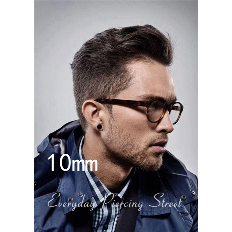 3-14mm Round Men Earrings