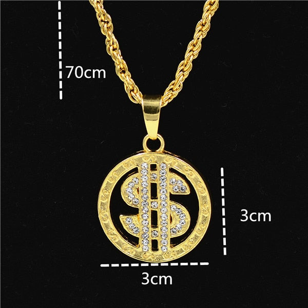 US Dollar Charm Necklace