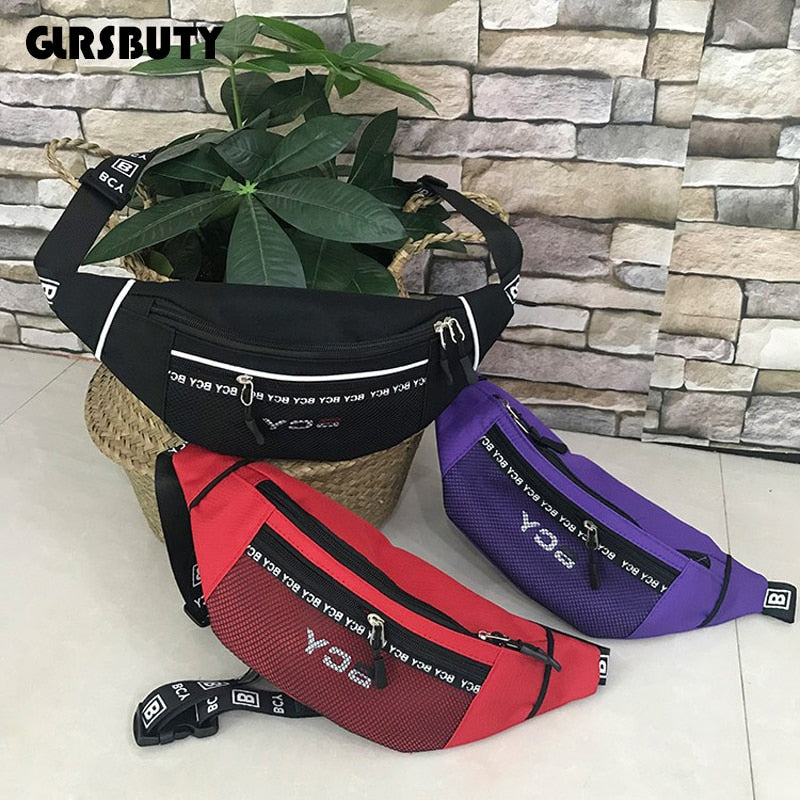 Canvas Harajuku Style Waist Bag