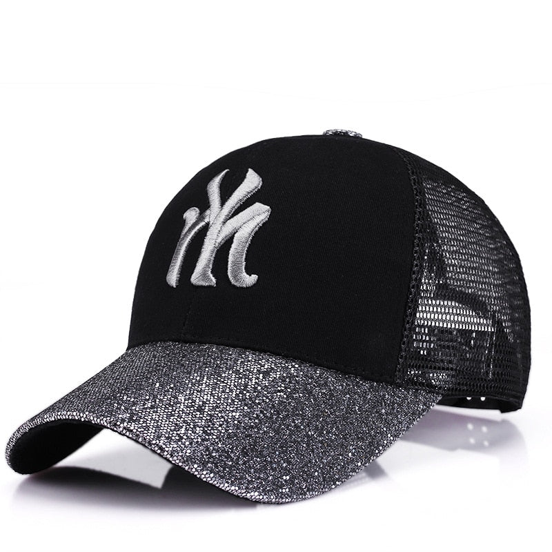 Glam NY Baseball Cap With Mesh