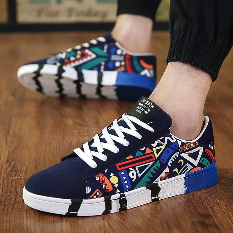 Casual Print Canvas Sneakers