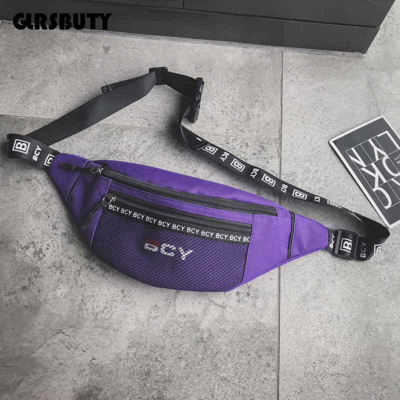 Canvas Harajuku Style Waist Bag