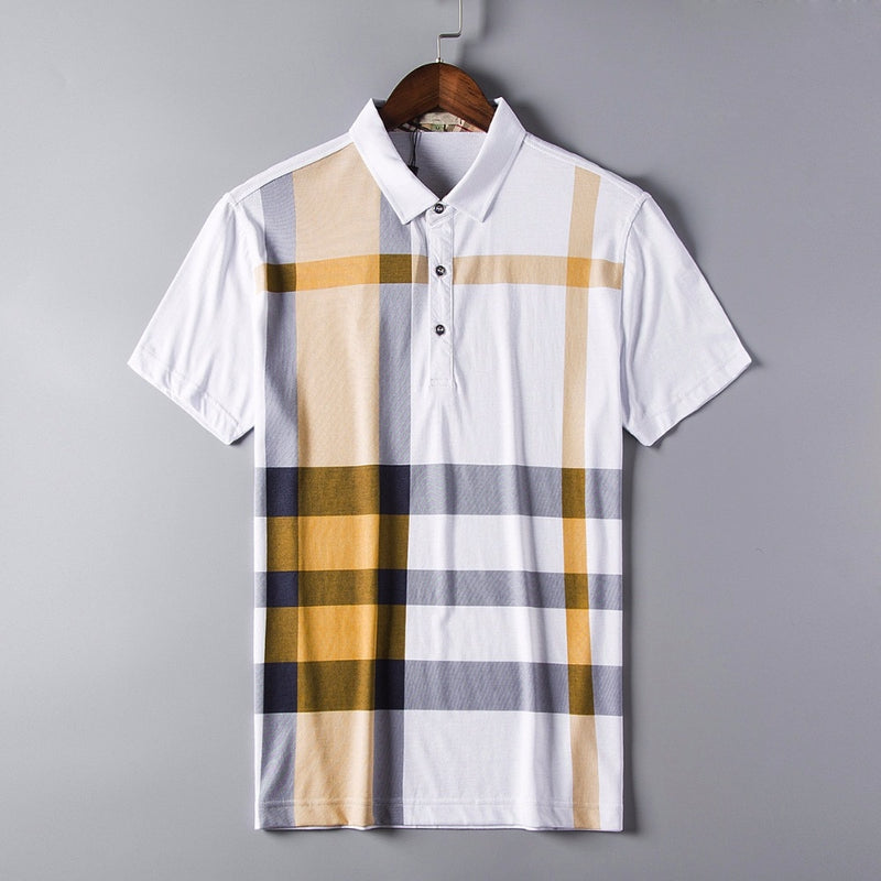 Stylish Plaid Polo