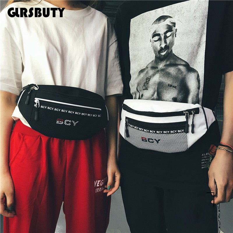 Canvas Harajuku Style Waist Bag