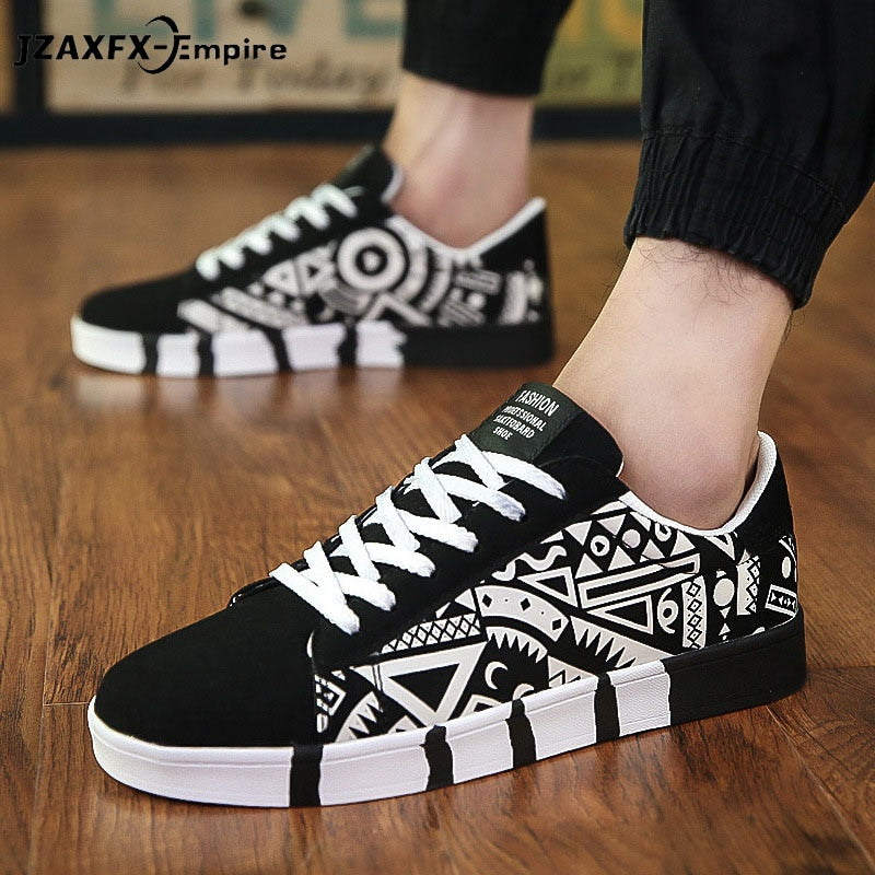 Casual Print Canvas Sneakers
