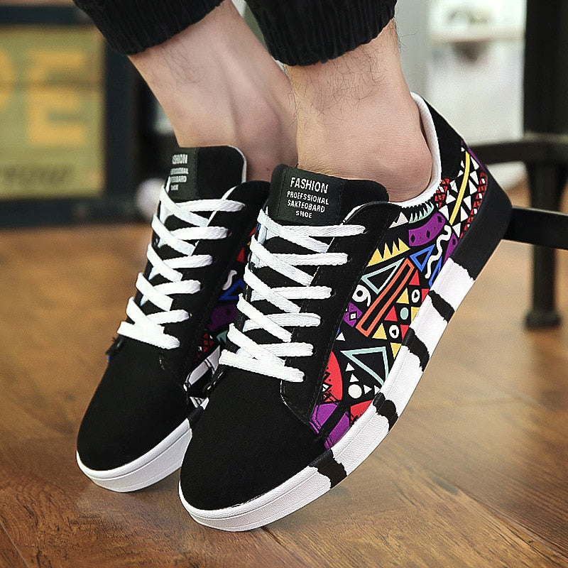Casual Print Canvas Sneakers