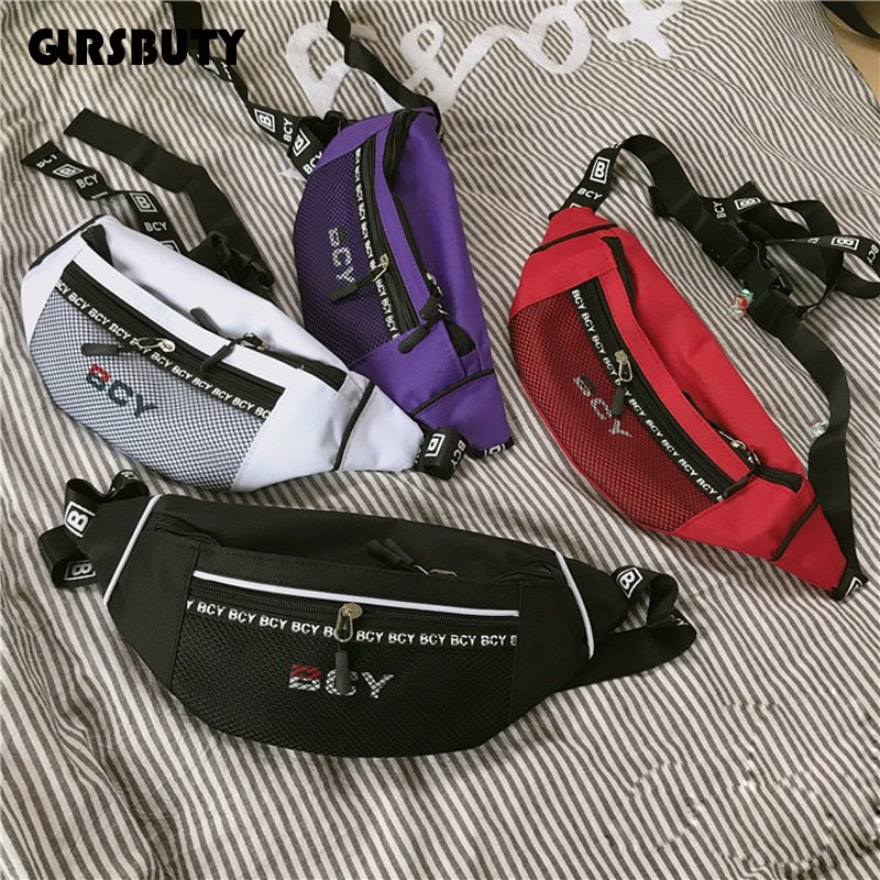 Canvas Harajuku Style Waist Bag