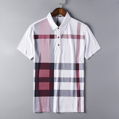 Stylish Plaid Polo