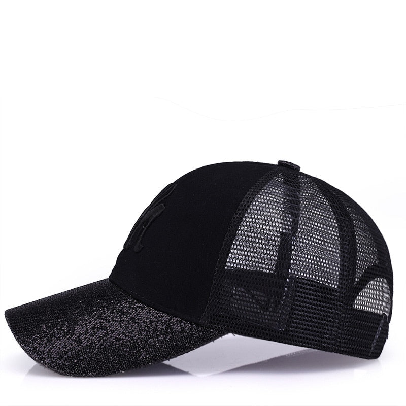 Glam NY Baseball Cap With Mesh