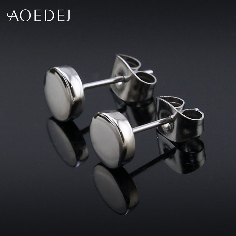 3-14mm Round Men Earrings