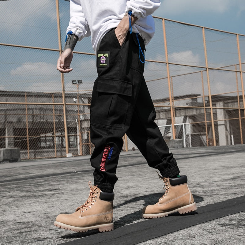 Camouflage Jogger Pants with Side Pockets