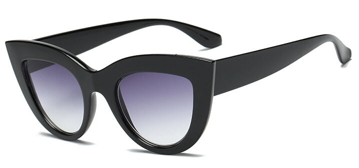 Retro Thick Frame Cat Eye Sunglasses