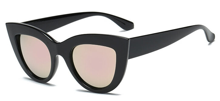 Retro Thick Frame Cat Eye Sunglasses