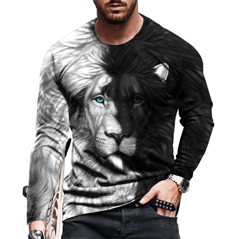 Long Sleeve Cotton Men T Shirt