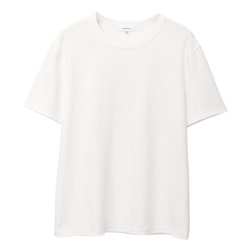 Loose and Versatile Basic Cotton T-Shirt