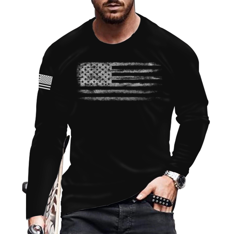 Long Sleeve Cotton Men T Shirt