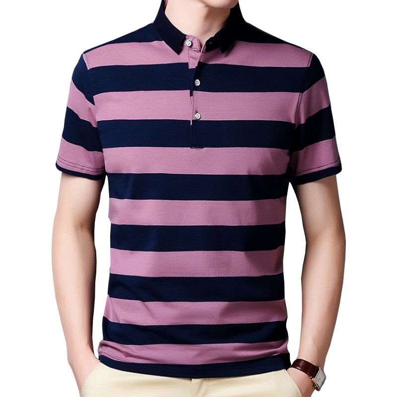 Striped Cotton Polo