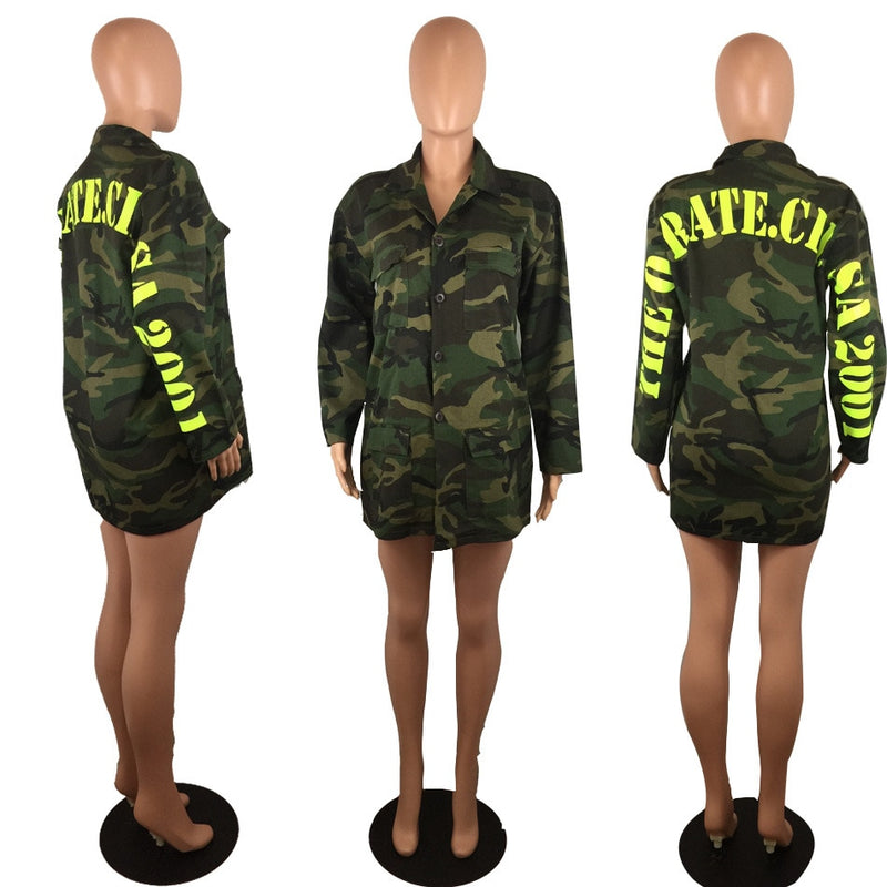 Camouflage Long Jacket