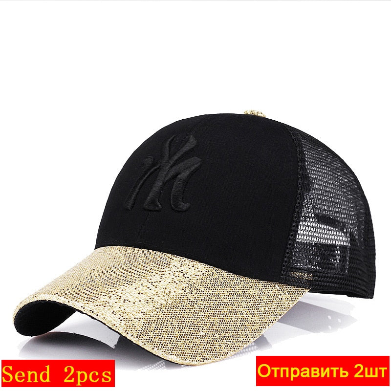 Glam NY Baseball Cap With Mesh