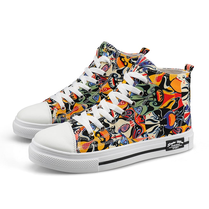 Super Cool Printed High Top Shoes