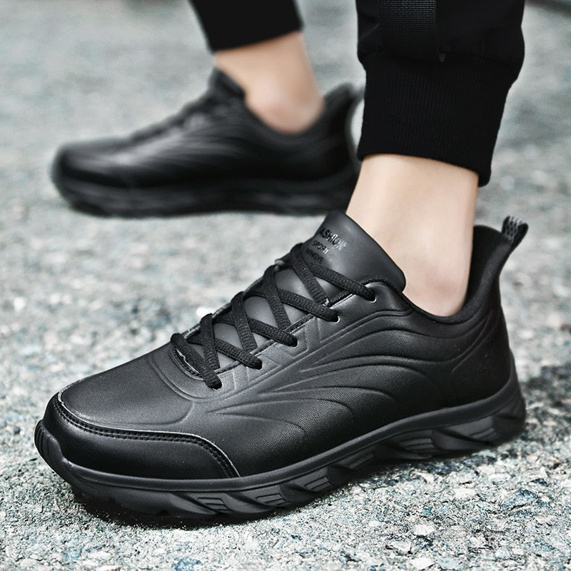 Lightweight Leather Sneakers