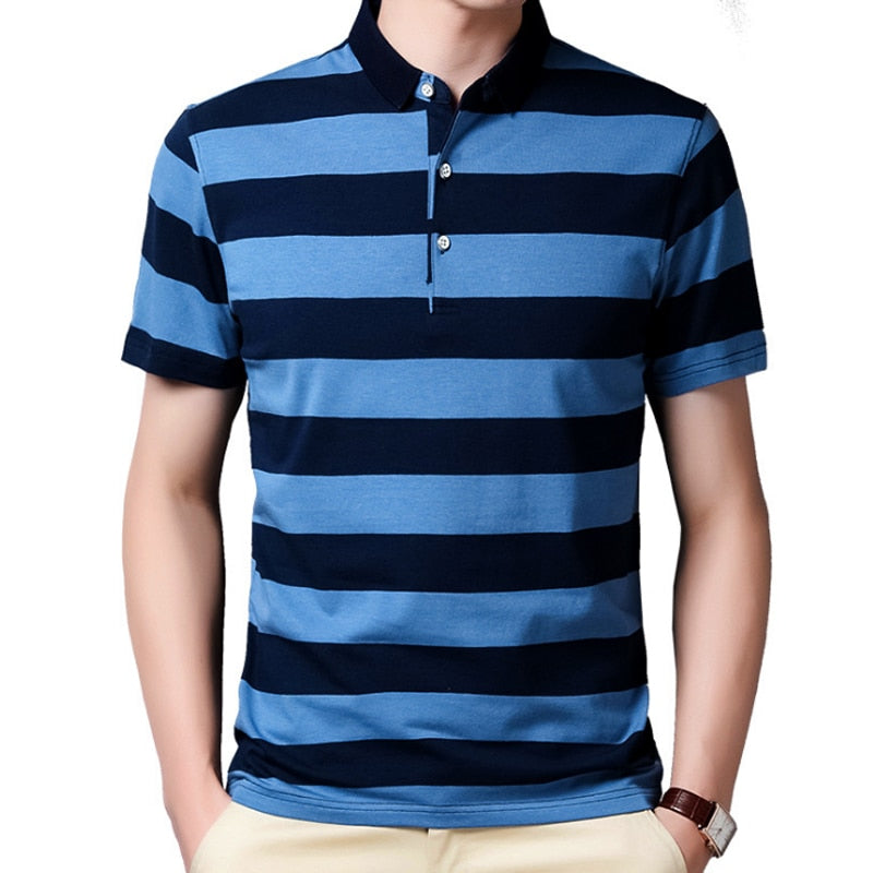 Striped Cotton Polo
