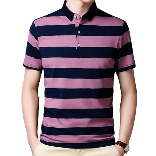 Striped Cotton Polo