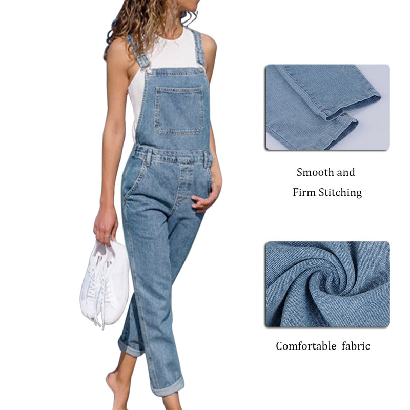 Full Length Denim Overalls