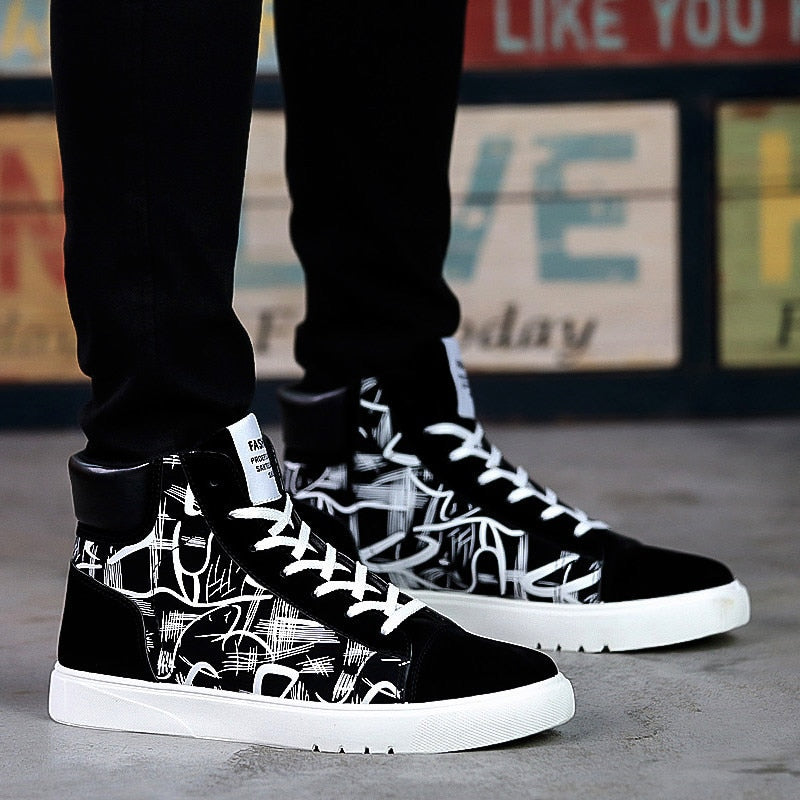 Casual Print Canvas Sneakers